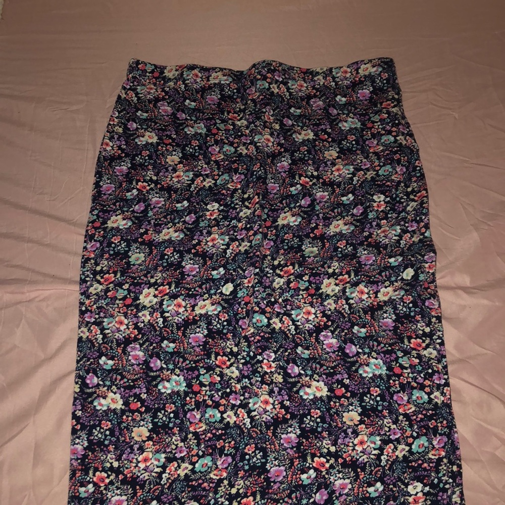 Floral pencil skirt